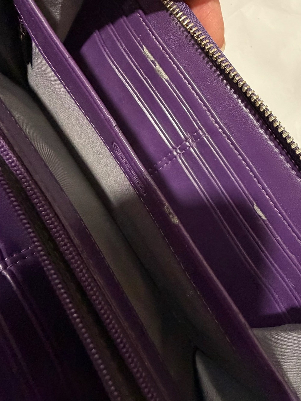Coach Vintage Deep Purple Soho Zip Around Wallet - Picture 8 of 13